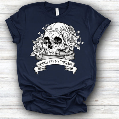 Books Are My Therapy Tee