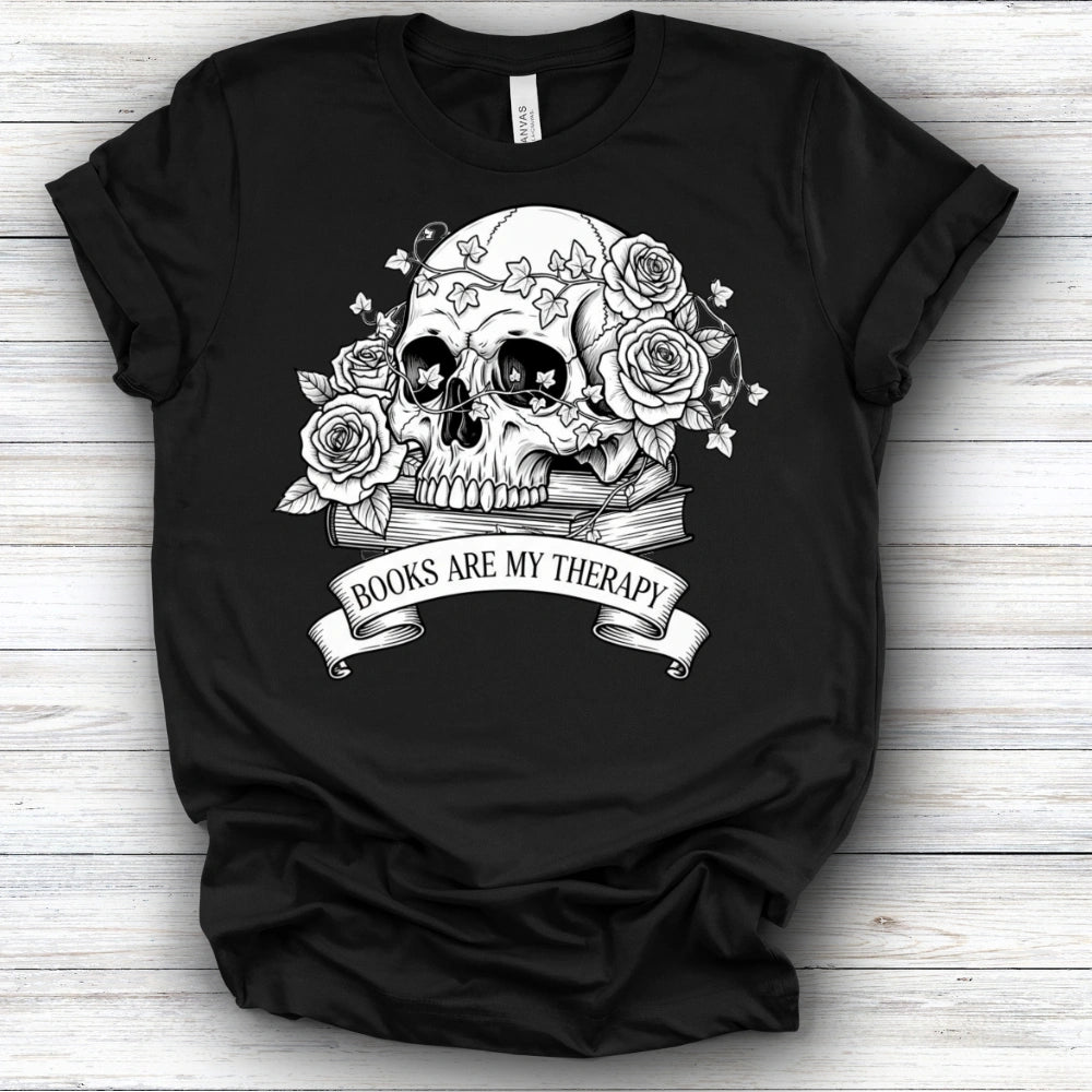 Books Are My Therapy Tee